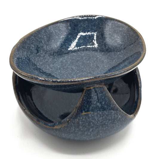 Fragrance burner abstract blue green