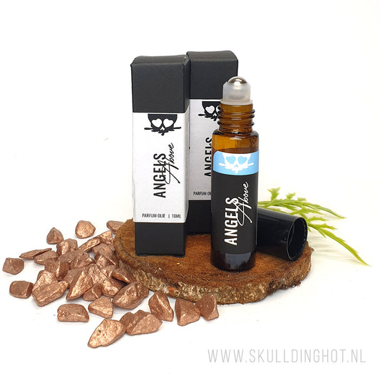 Angels above perfume roller