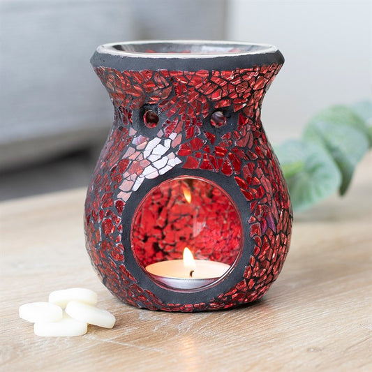 Mosaic fragrance burner red