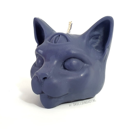 Cat candle black