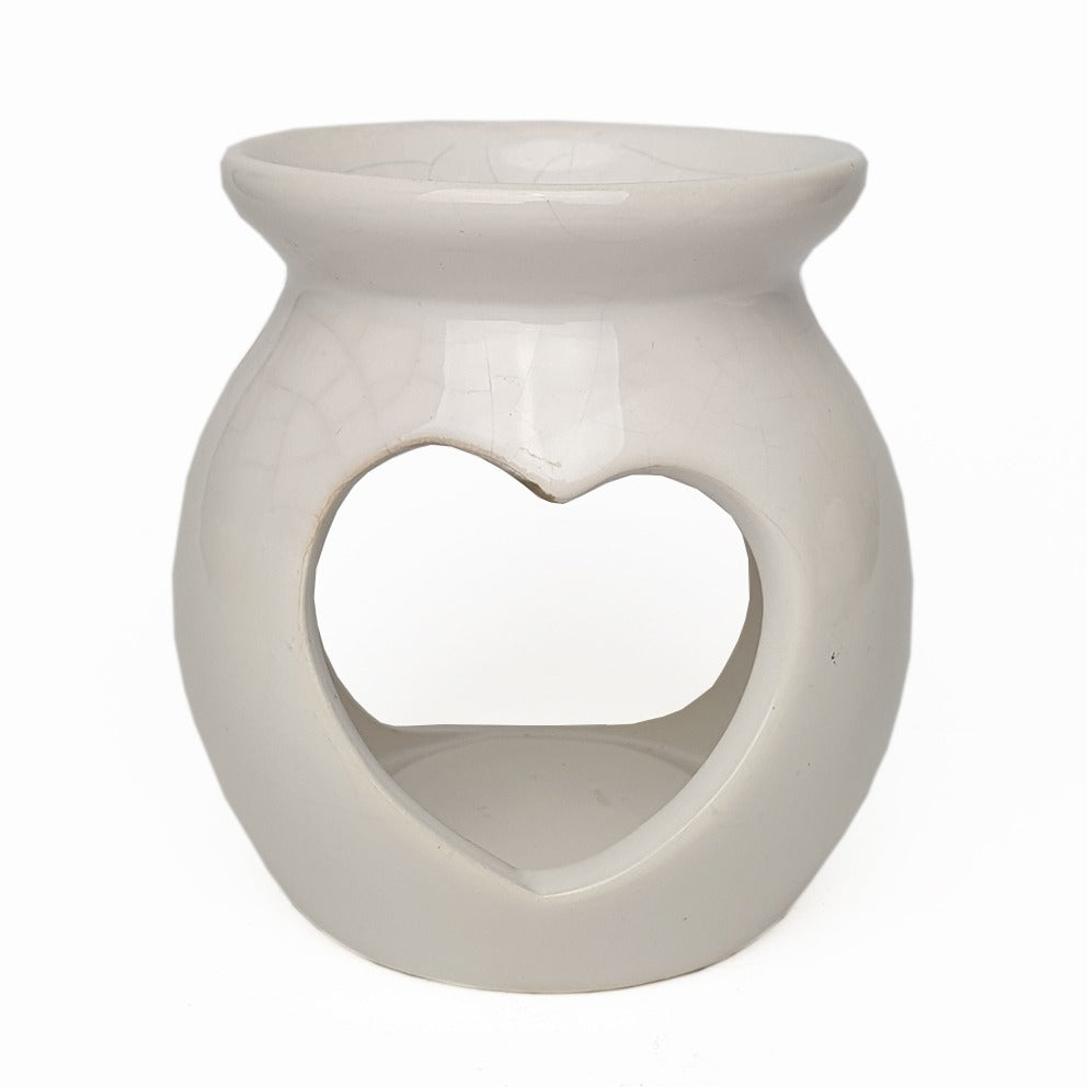 Räuchergefäß weißes Herz
