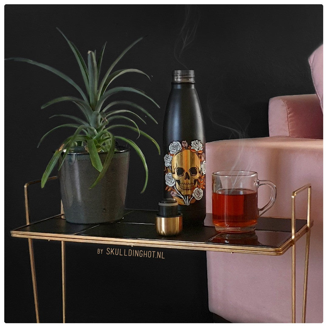 Totenkopf-Thermosflasche