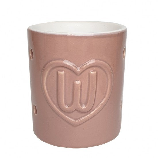 Fragrance burner letter W pink