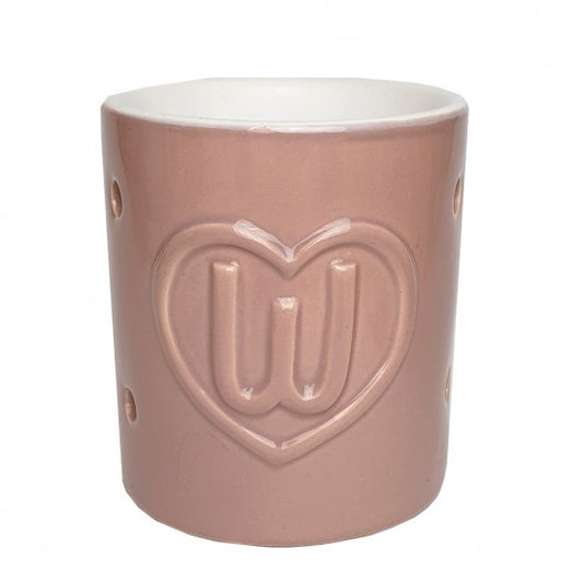 Geurbrander letter W roze