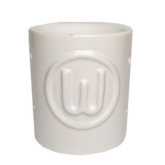 Geurbrander letter W wit