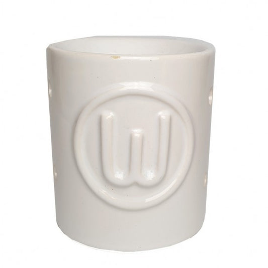 Geurbrander letter W wit