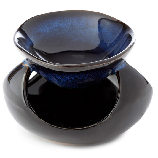Fragrance burner abstract blue