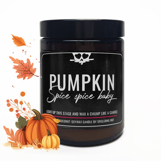 Pumpkin spice scented candle