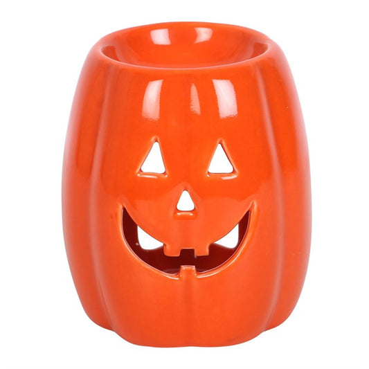 Hollowed-out pumpkin incense burner
