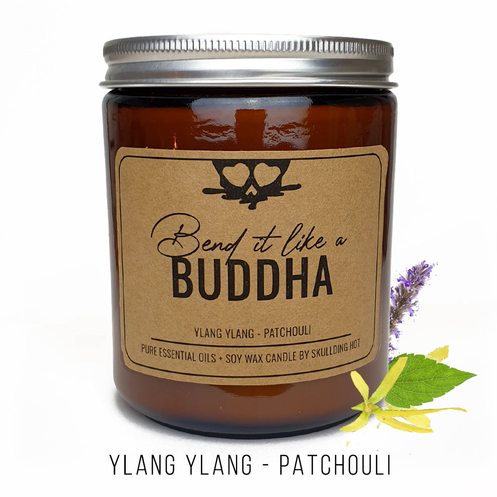 Biege es wie ein Buddha – natürlich duftende Kerze