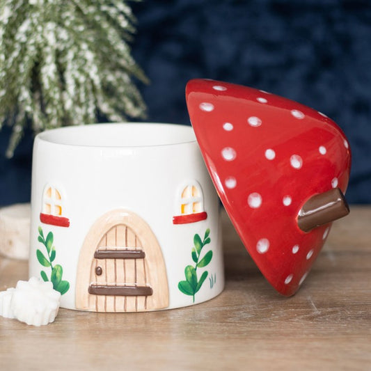 Mushroom house fragrance burner