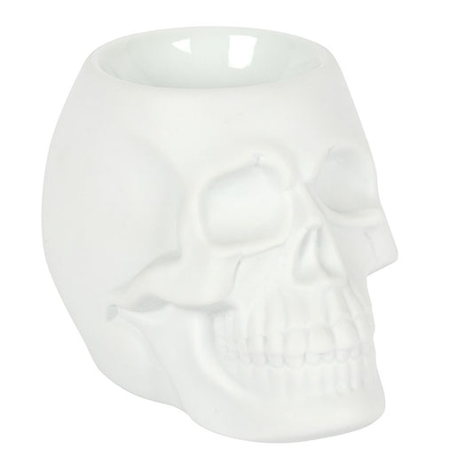 Fragrance burner skull white